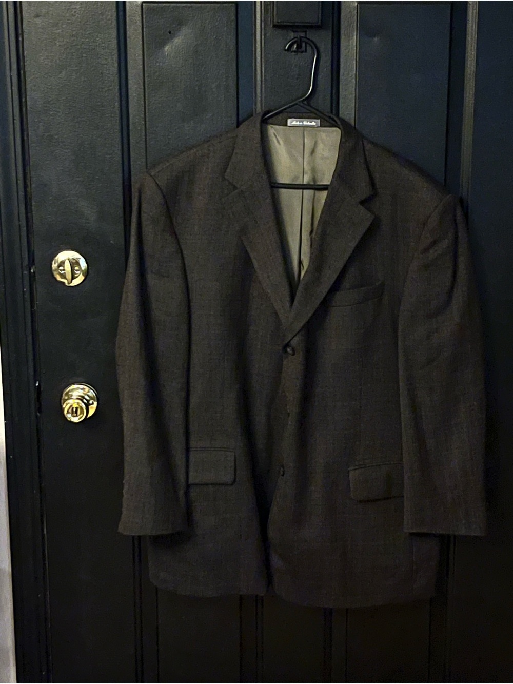 Oscar de la Renta Men's Dark Brown Two-Button Sport Coat